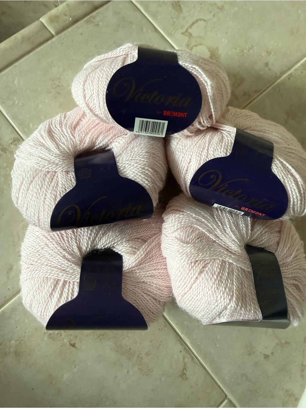 Victoria by Bremont Soft Pink Luxury Alpaca/Silk Yarn - 5 Skeins